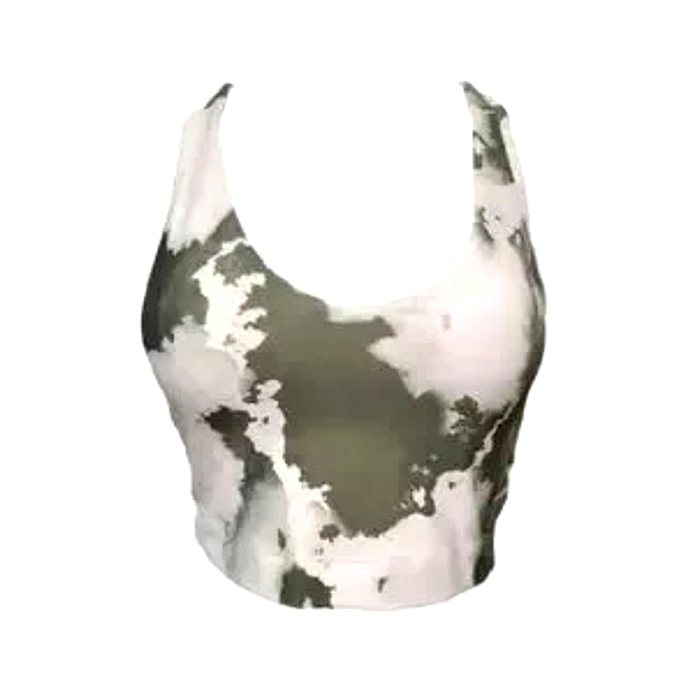 Sage Cloud Sports Bra Tie Dye Longline Sports Bra Racerback sz XS